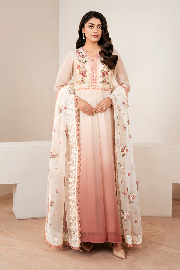 Baroque | Luxury Pret 25 | EMBROIDERED CHIFFON PR-1055 by Baroque - Designer Dress  - Type : Ladies Clothes - Available at Libayah - 100% Original 