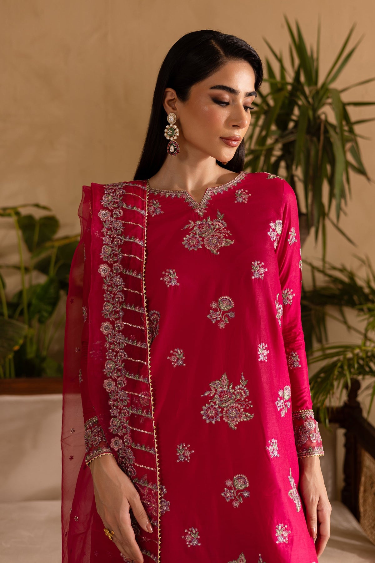 Batik | Nyra Embroidered Summer Solids | Zinnia by Batik - Designer Dress - Type: Ladies Clothes - Available at Libayah - 100% Original