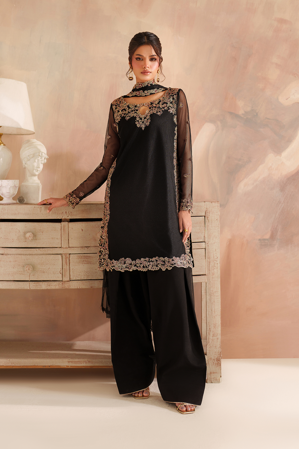 Iznik | Festive Formal |  CC-77 Embroidered Net by Iznik - Designer Dress  - Type : Ladies Clothes - Available at Libayah - 100% Original 