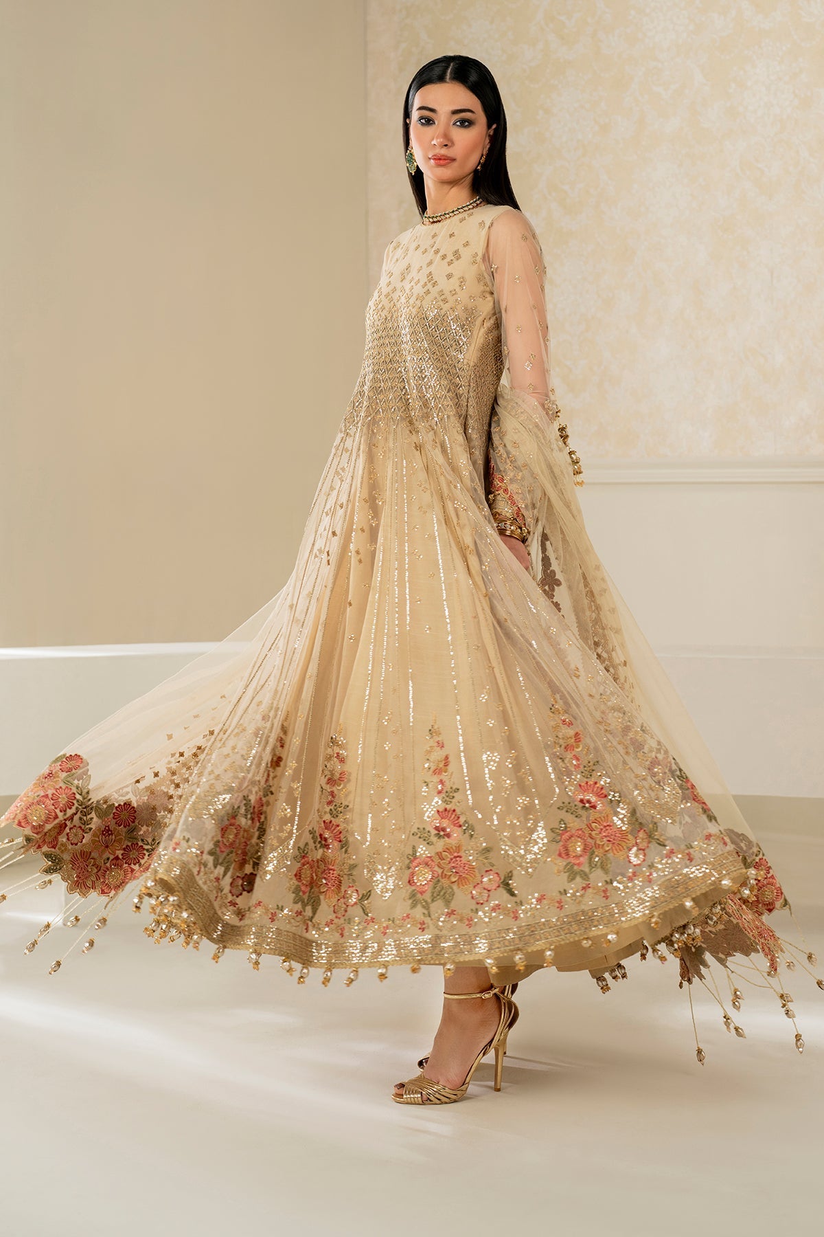 Baroque | Formal Collection | UF-4159 by Baroque - Designer Dress  - Type : Ladies Clothes - Available at Libayah - 100% Original 