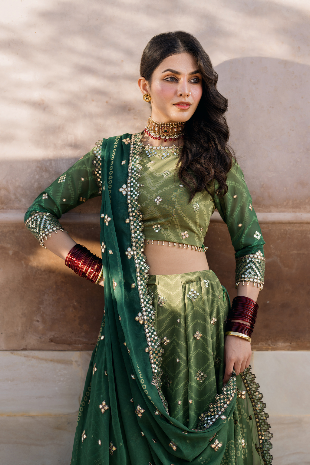 Iznik | Bandhani Formals | UE-328 by Iznik - Designer Dress - Type: Ladies Clothes - Available at Libayah - 100% Original