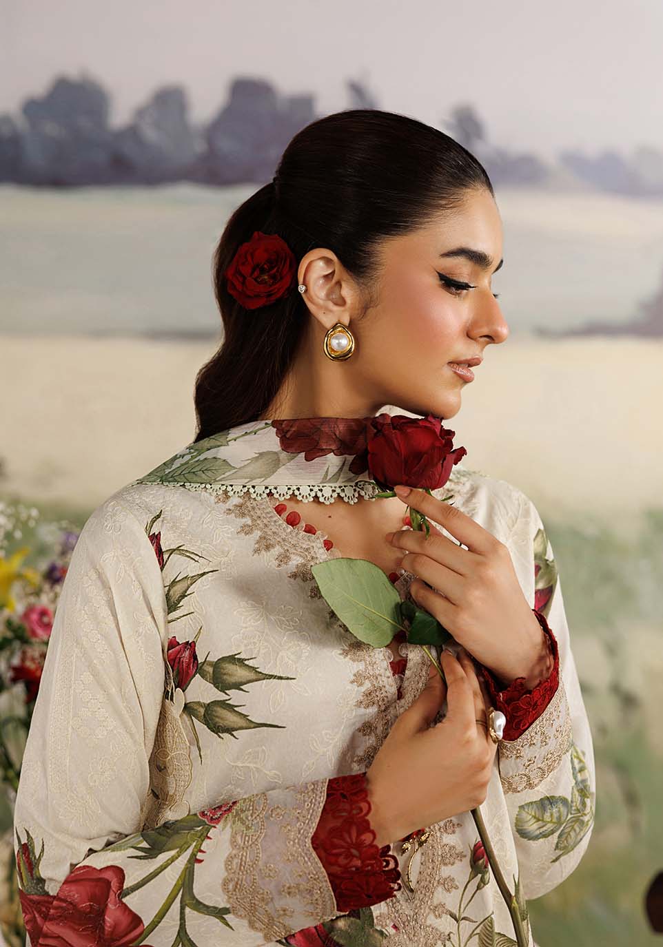 Zarqash | RimJhim The Moonsoon Edit 26 |BAHAR ZQ002 by Zarqash - Designer Dress  - Type : Ladies Clothes - Available at Libayah - 100% Original 