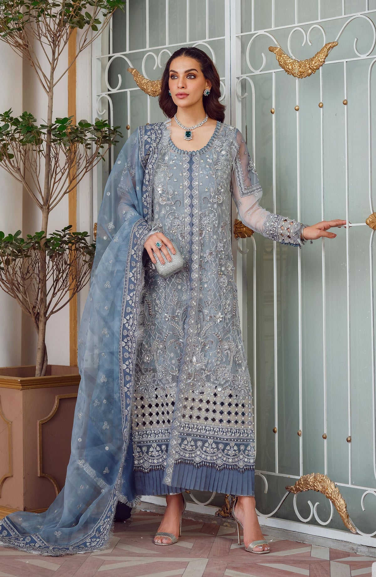Mina Kashif | Luxury Pret | MK23-13-A/B by Mina Kashif - Designer Dress - Type: Formal - Available at Libayah - 100% Original