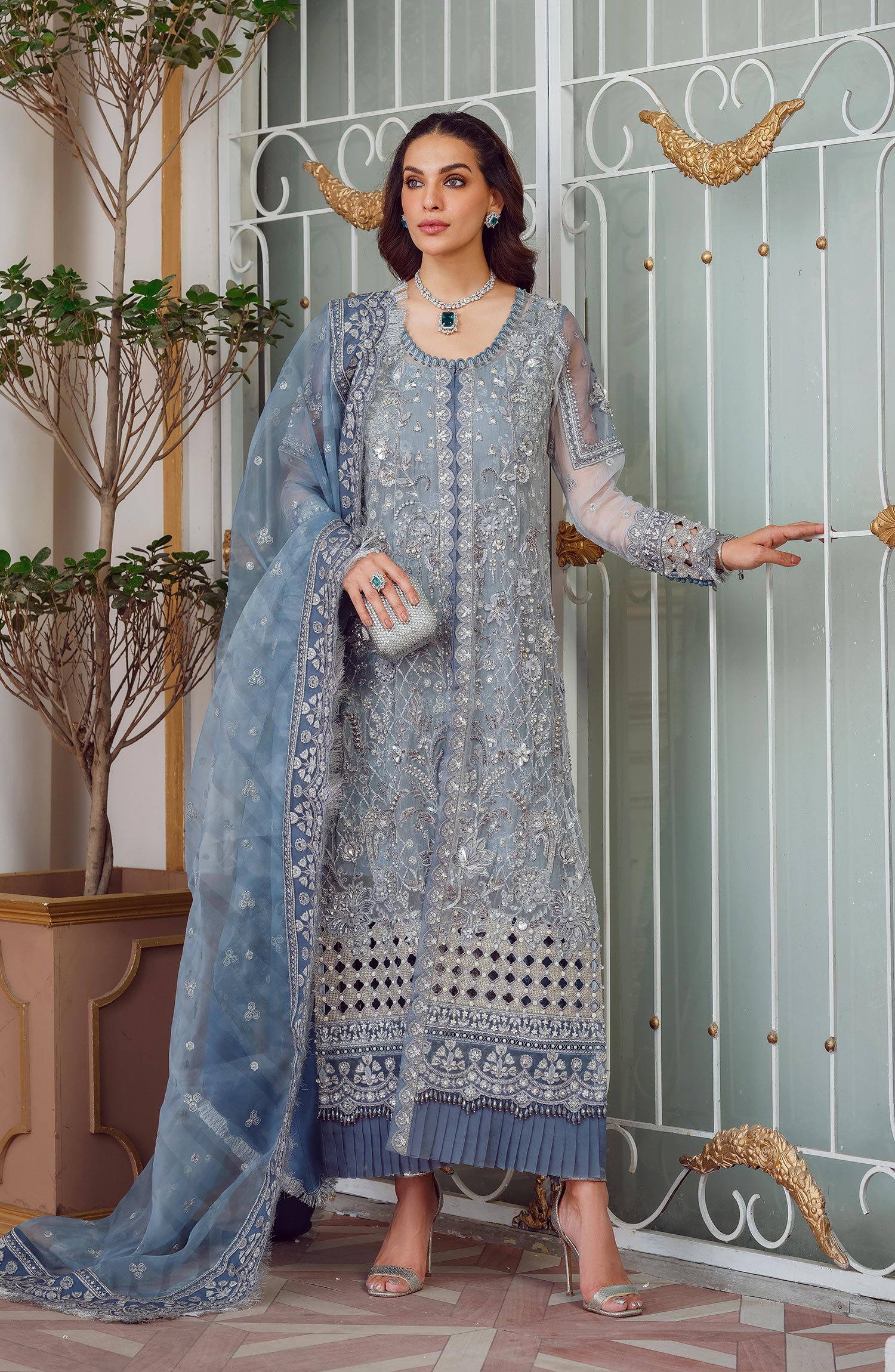 Mina Kashif | Luxury Pret | MK23-13-A/B by Mina Kashif - Designer Dress - Type: Formal - Available at Libayah - 100% Original