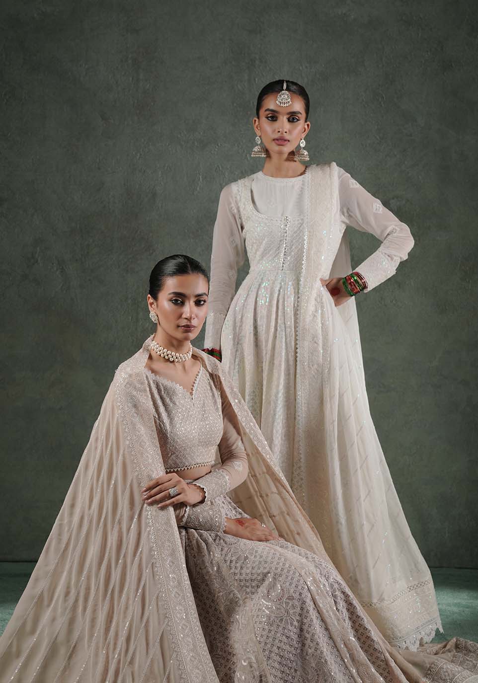Zarqash | Lakhnawi Festive Chiffon 24 |  ZQL 006A MAYA by Zarqash - Designer Dress - Type: Ladies Clothes - Available at Libayah - 100% Original