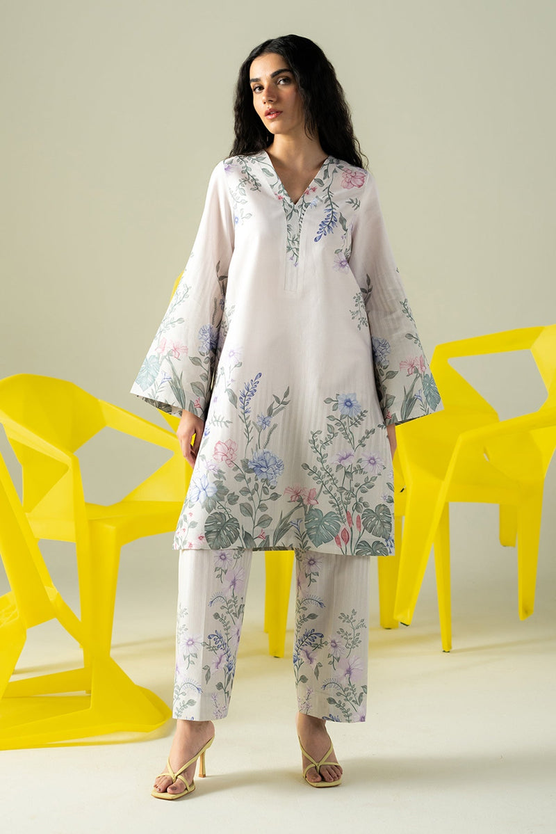 Afrozeh | Coords 25 | Creamy by Afrozeh - Designer Dress  - Type : Ladies Clothes - Available at Libayah - 100% Original 