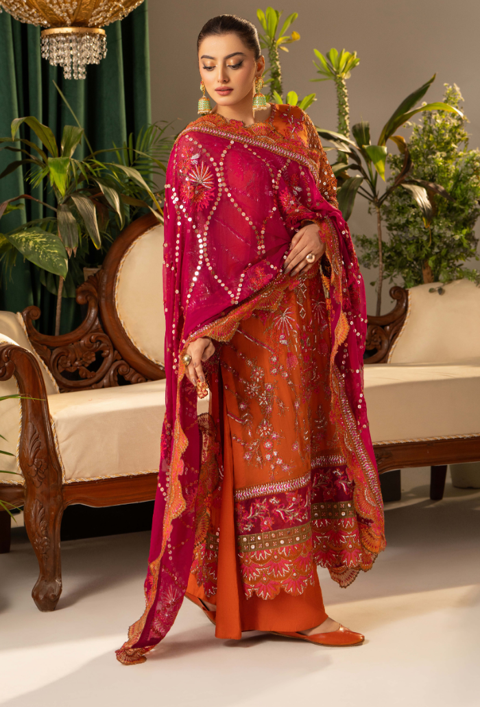 Humdum | Chiffon Collection | HOC - D07 by Humdum - Designer Dress - Type: Ladies Clothes - Available at Libayah - 100% Original