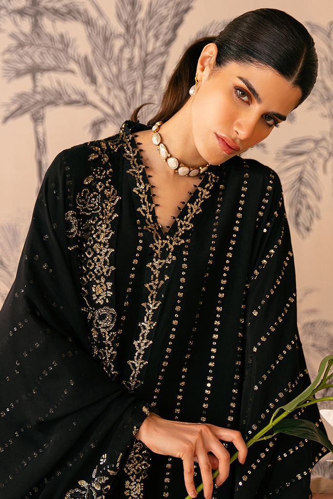 Cross Stitch | Luxe Atelier 24 | MYSTIC RAVEN by Cross Stitch - Designer Dress - Type: Ladies Clothes - Available at Libayah - 100% Original