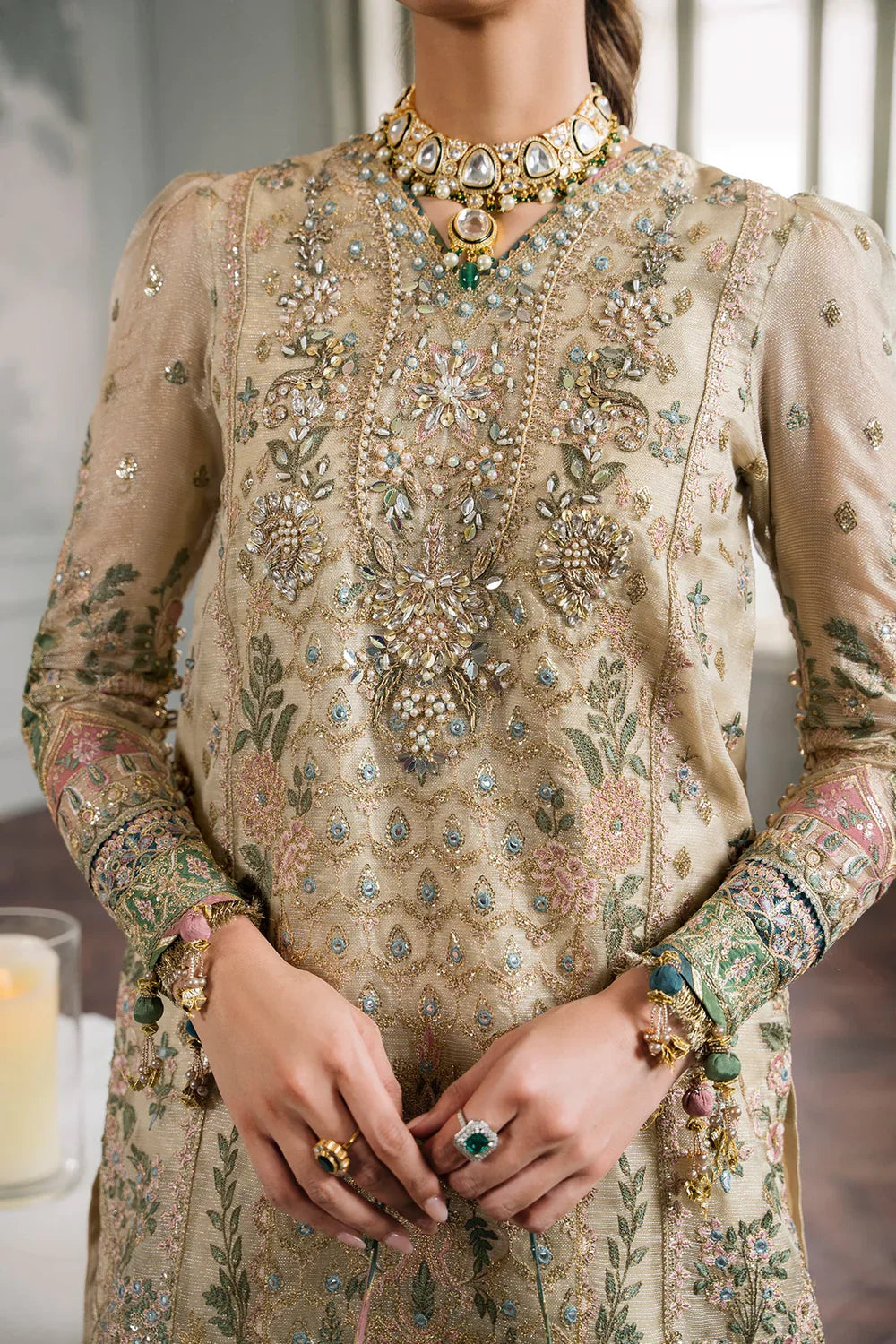 Baroque | Chantelle Embroidered Collection | CH12-04 by Baroque - Designer Dress - Type: Ladies Clothes - Available at Libayah - 100% Original