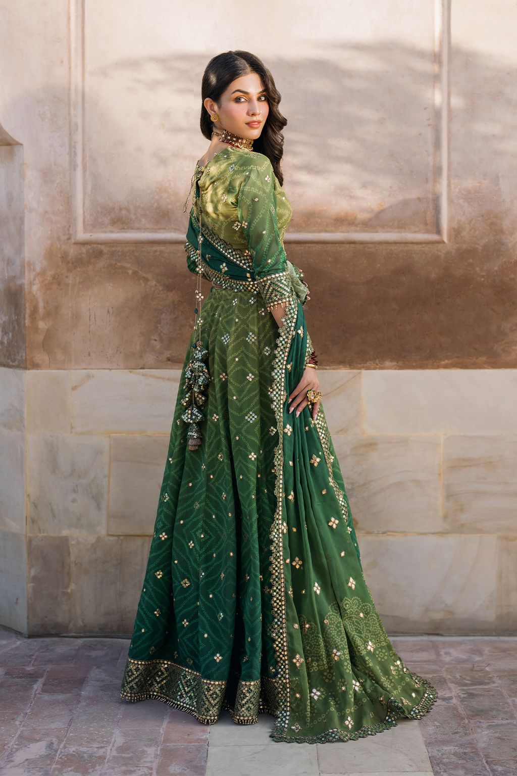 Iznik | Bandhani Formals | UE-328 by Iznik - Designer Dress - Type: Ladies Clothes - Available at Libayah - 100% Original