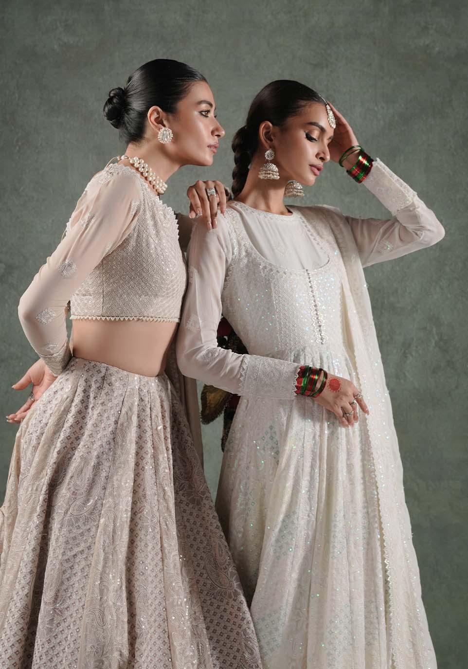 Zarqash | Lakhnawi Festive Chiffon 24 |  ZQL 006A MAYA by Zarqash - Designer Dress - Type: Ladies Clothes - Available at Libayah - 100% Original