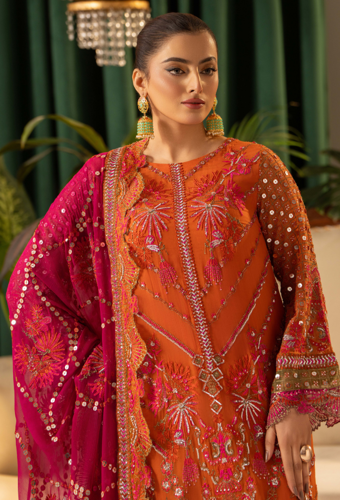 Humdum | Chiffon Collection | HOC - D07 by Humdum - Designer Dress - Type: Ladies Clothes - Available at Libayah - 100% Original