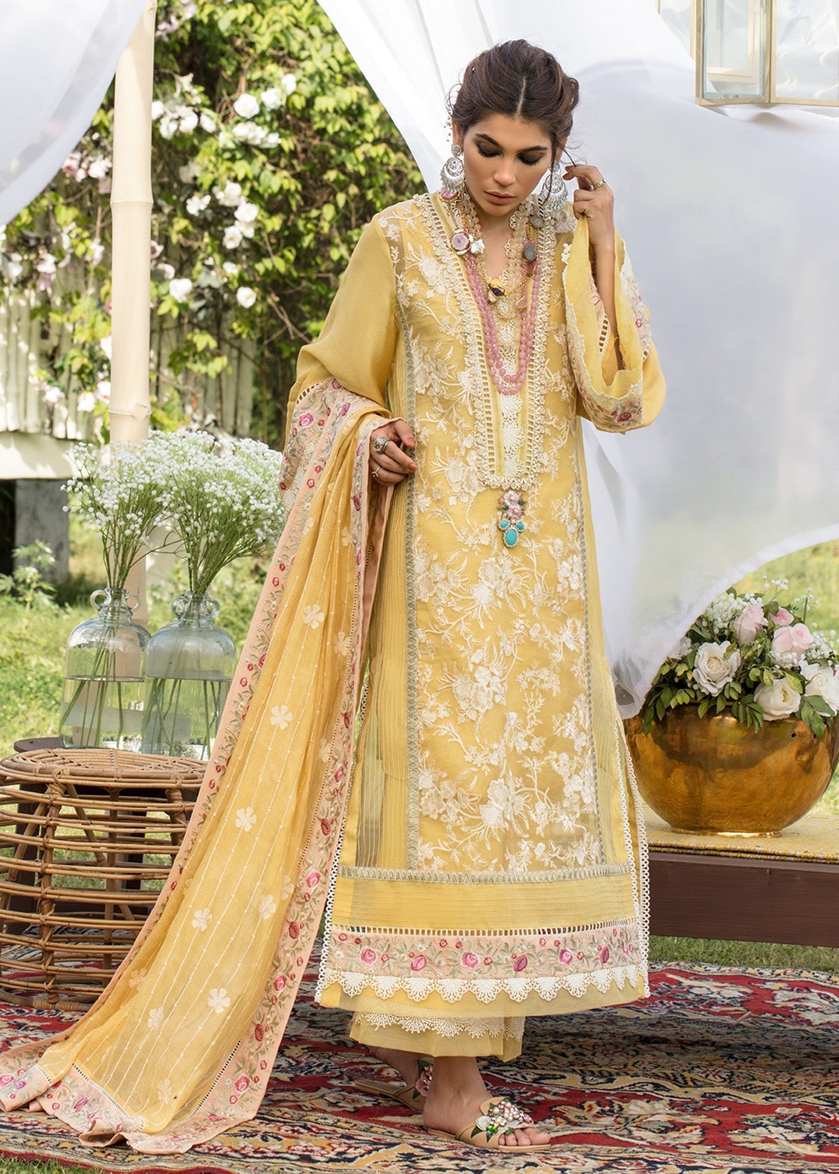 Saira Shakira | Luxury Pret | Sunshine by Saira Shakira - Designer Dress  - Type : Ladies Clothes - Available at Libayah - 100% Original 