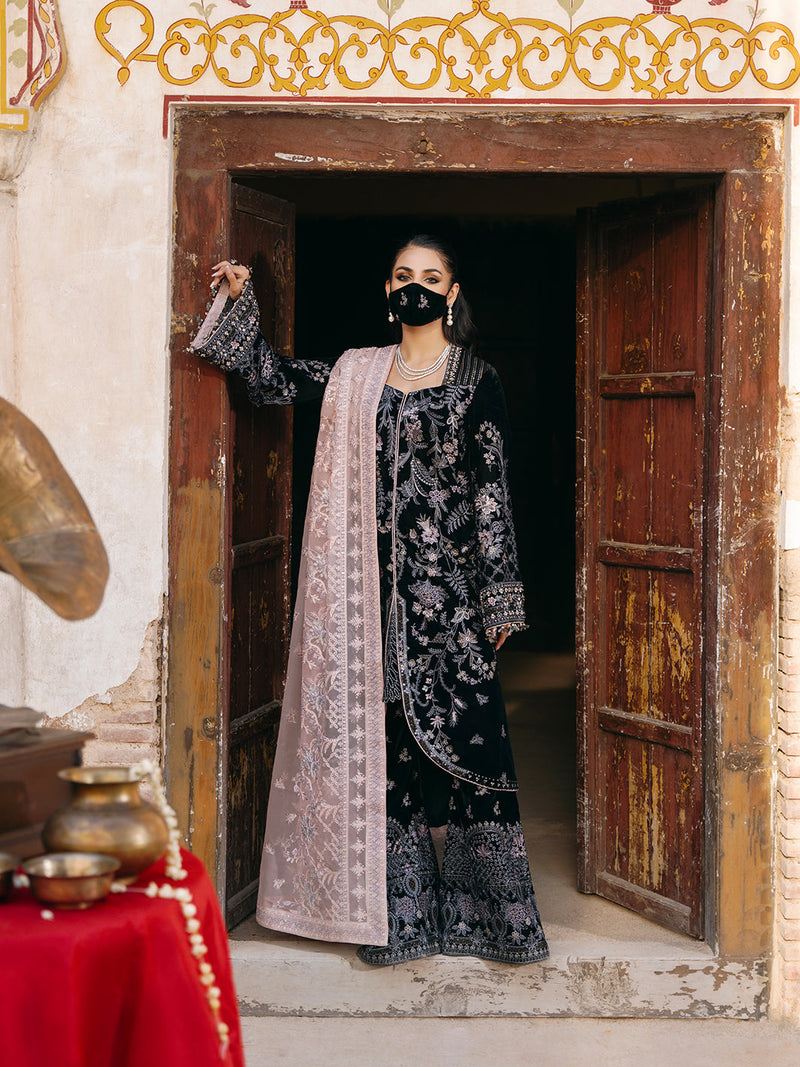 Flossie | Siara Velvet Formals | V-103 - B by Flossie - Designer Dress - Type: Ladies Clothes - Available at Libayah - 100% Original