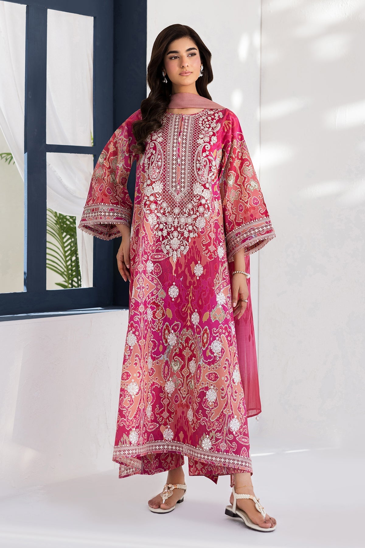 Baroque | Luxury Summer Pret | UF-4452 by Baroque - Designer Dress  - Type : Ladies Clothes - Available at Libayah - 100% Original 