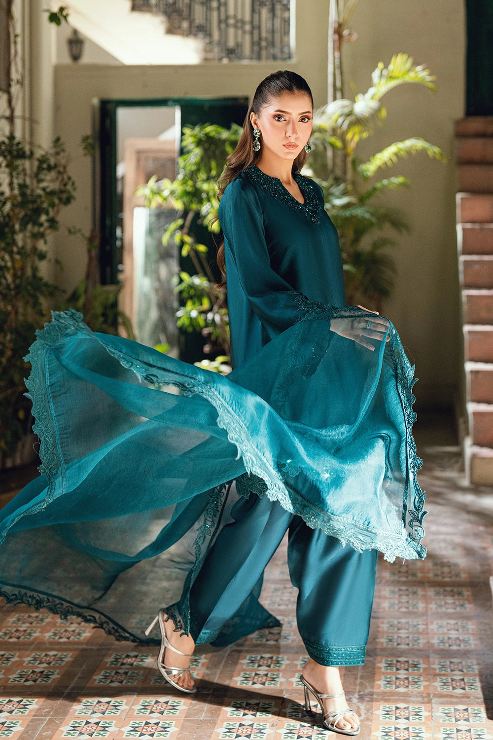 Afrozeh | Basic Pret 26 RTW | NACRE by Afrozeh - Designer Dress  - Type : Ladies Clothes - Available at Libayah - 100% Original 