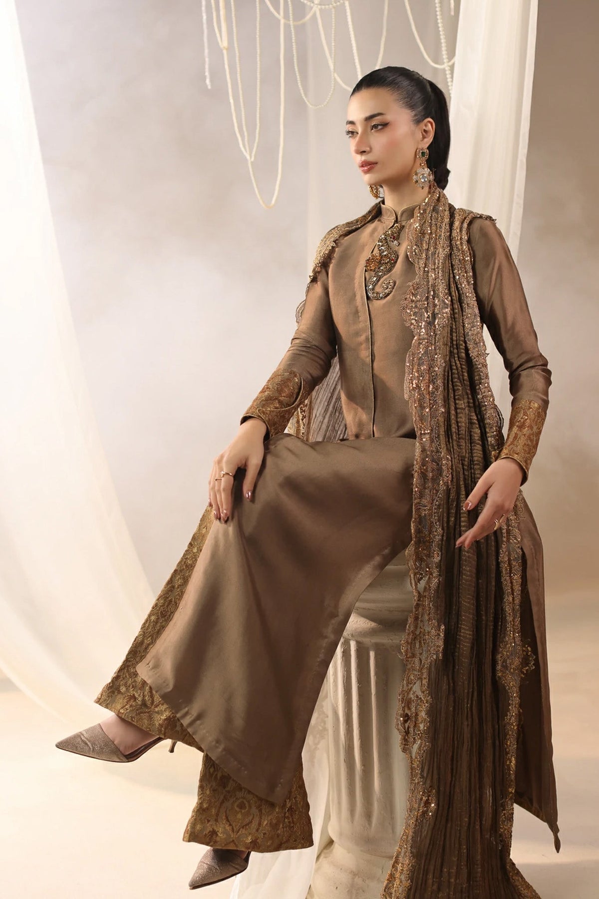 Musferah Saad | Into Twilight | Brûlee by Musferah Saad - Designer Dress  - Type : Ladies Clothes - Available at Libayah - 100% Original 