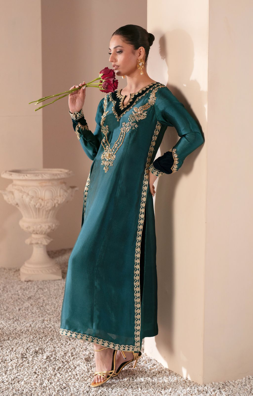 Ajr Couture | Symphony Luxe Festive 25 | Jade by AJR Couture - Designer Dress - Type: Ladies Clothes - Available at Libayah - 100% Original