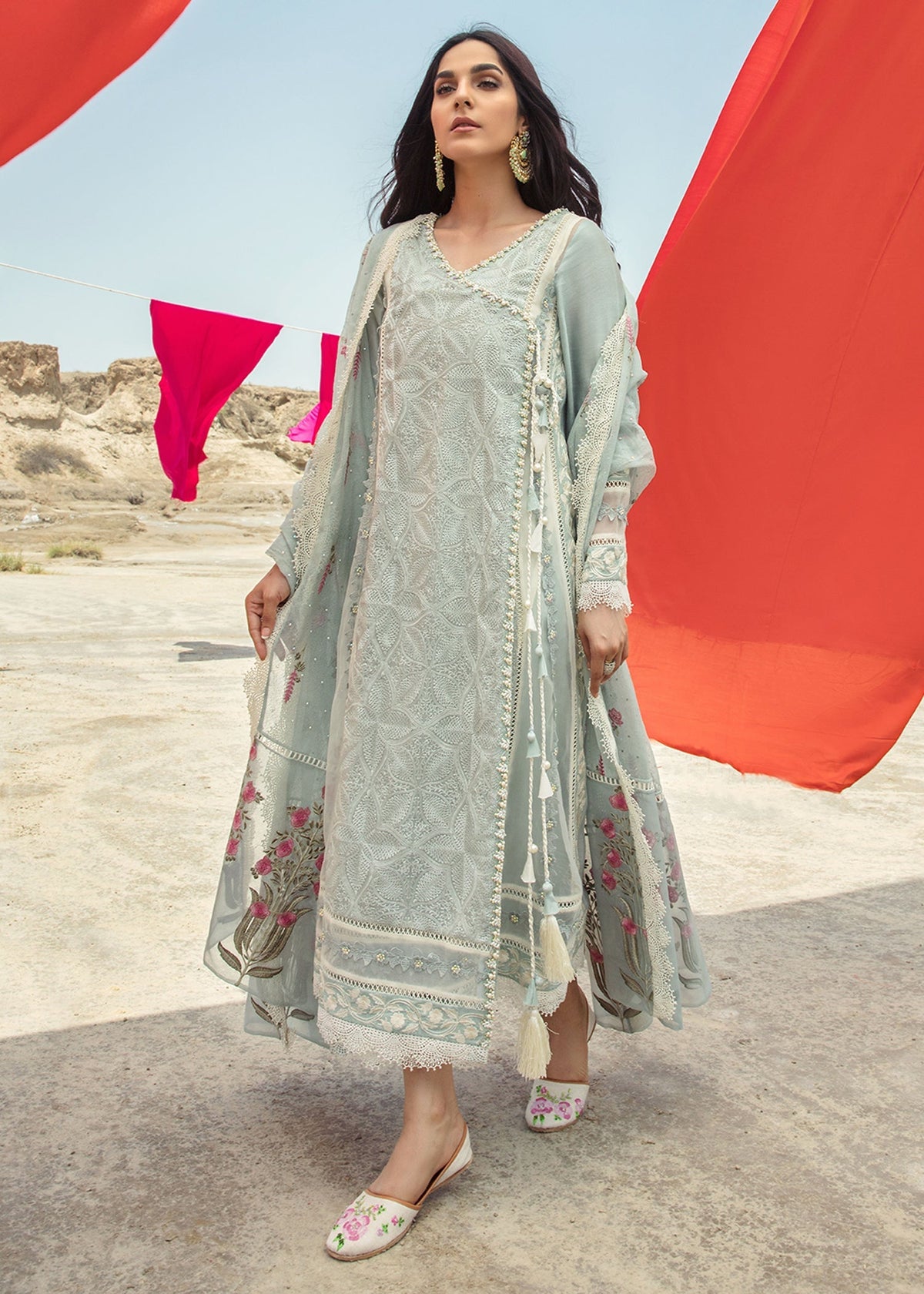 Saira Shakira | Luxury Pret | Seafoam by Saira Shakira - Designer Dress  - Type : Ladies Clothes - Available at Libayah - 100% Original 