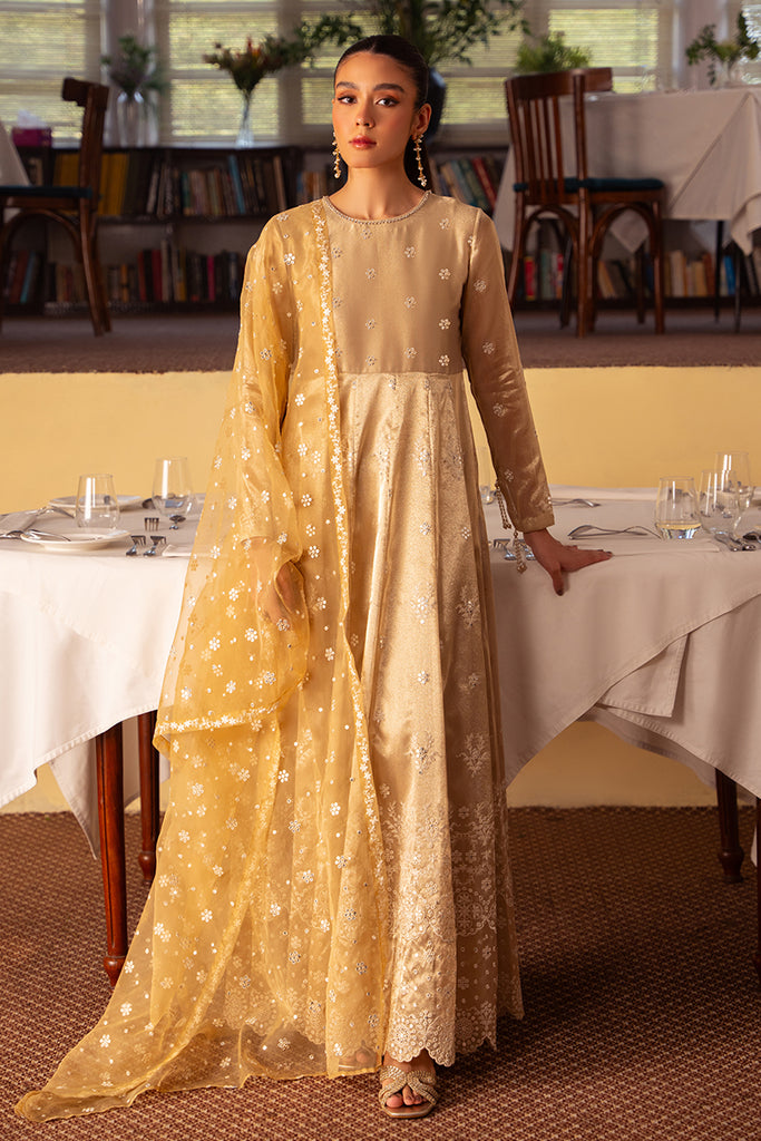 Cross Stitch | Luxury Pret | AMBER AURA by Cross Stitch - Designer Dress - Type: Luxury - Available at Libayah - 100% Original