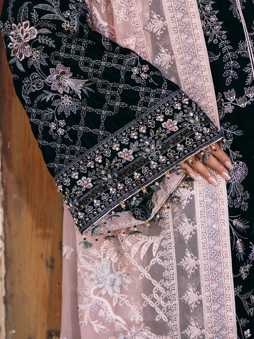 Flossie | Siara Velvet Formals | V-103 - B by Flossie - Designer Dress - Type: Ladies Clothes - Available at Libayah - 100% Original