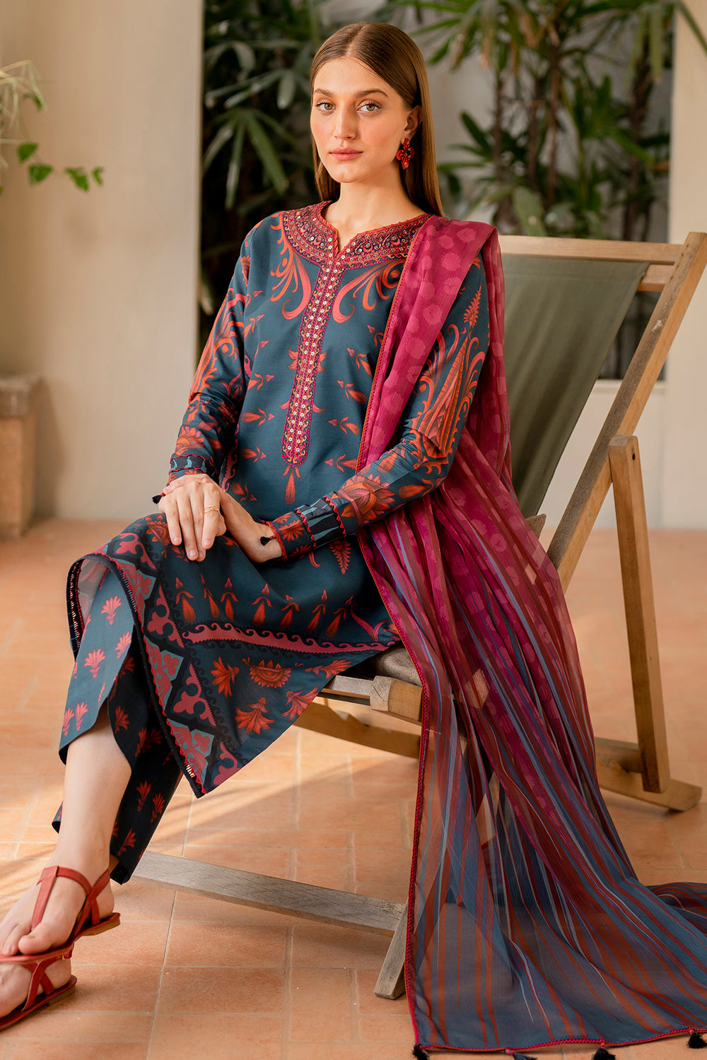 Jazmin | Summer Lawn | USE-9061 by Jazmin - Designer Dress - Type: Ladies Clothes - Available at Libayah - 100% Original