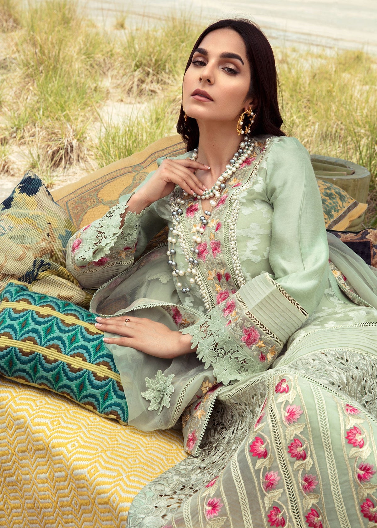 Saira Shakira | Luxury Pret |Parakeet by Saira Shakira - Designer Dress  - Type : Ladies Clothes - Available at Libayah - 100% Original 
