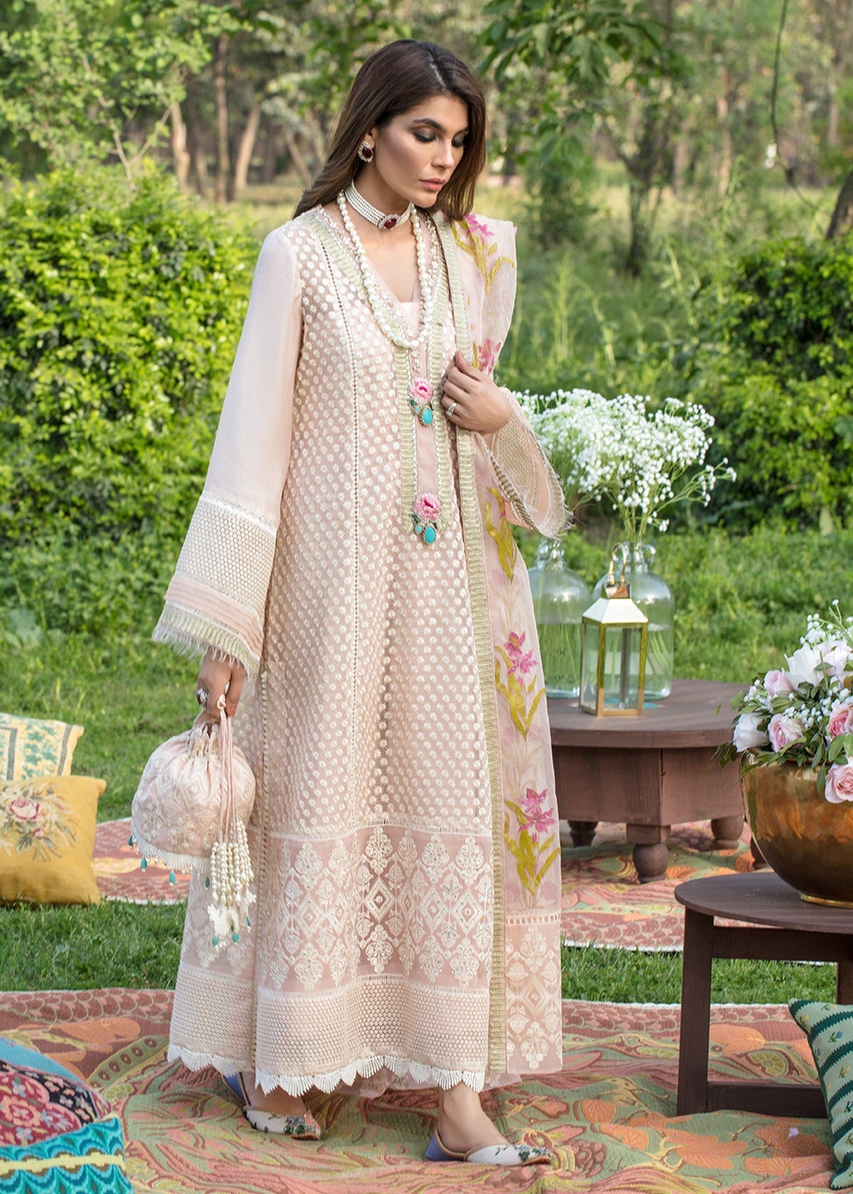 Saira Shakira | Luxury Pret | Head In Clouds by Saira Shakira - Designer Dress  - Type : Ladies Clothes - Available at Libayah - 100% Original 