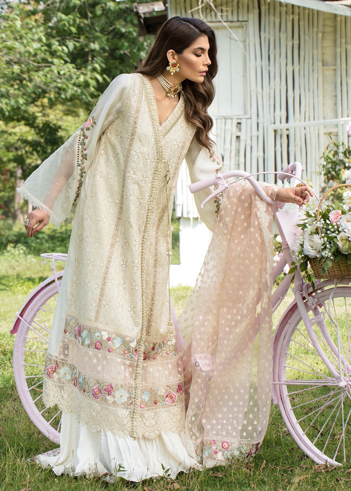 Saira Shakira | Luxury Pret | Blooming Jasmine by Saira Shakira - Designer Dress  - Type : Ladies Clothes - Available at Libayah - 100% Original 