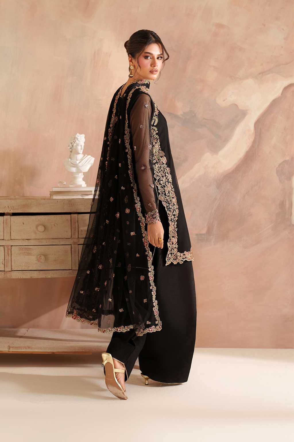 Iznik | Festive Formal |  CC-77 Embroidered Net by Iznik - Designer Dress  - Type : Ladies Clothes - Available at Libayah - 100% Original 