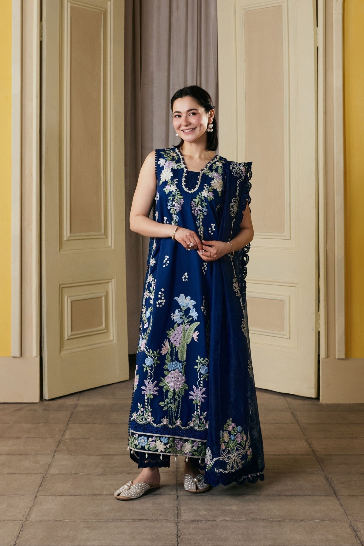 Maryam Hussain | Luxury Lawn 26 Vol 2 | Sanam by Maryam Hussain - Designer Dress  - Type : Ladies Clothes - Available at Libayah - 100% Original 