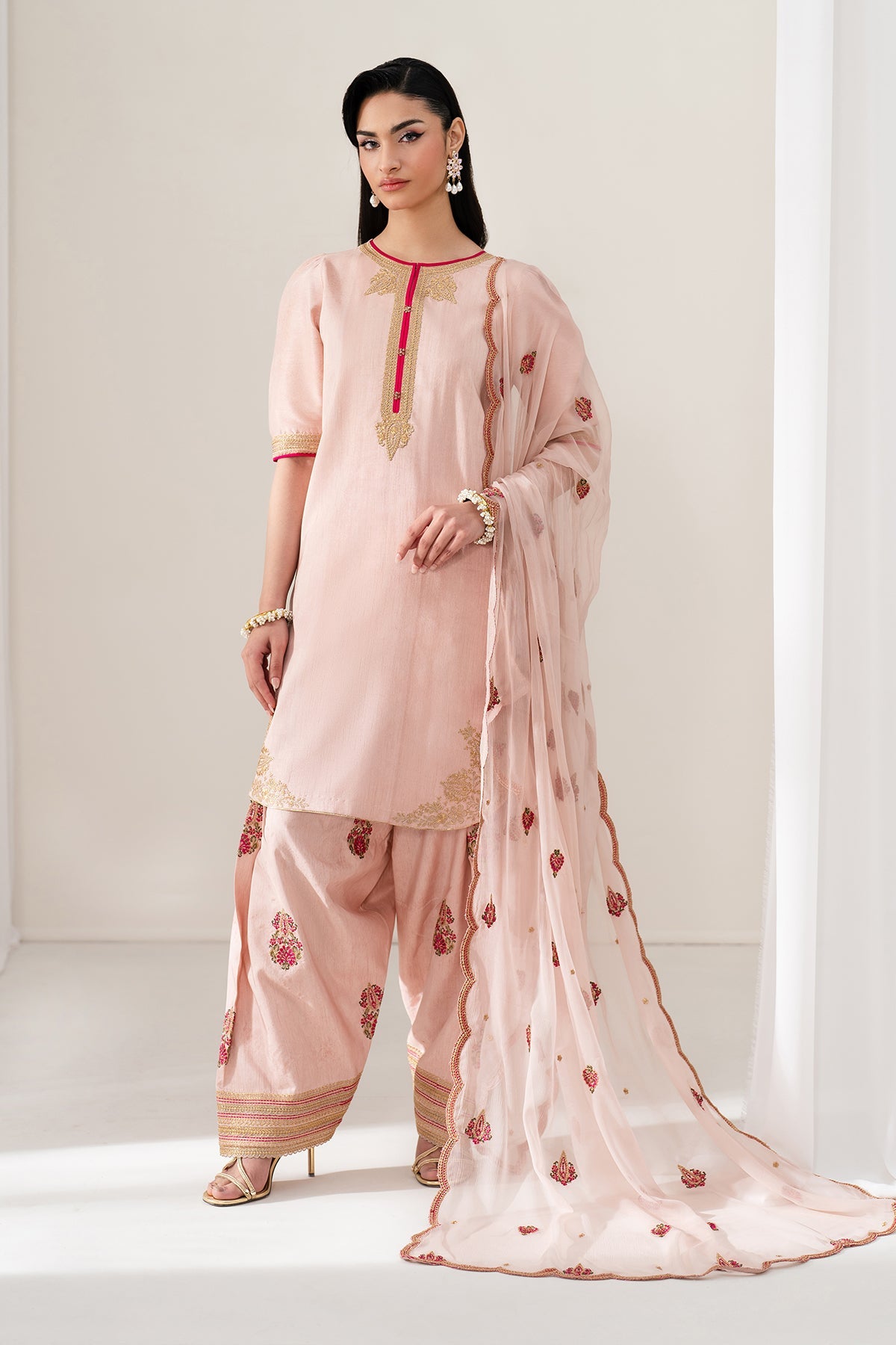 Baroque | Formal Collection | UF-4136 by Baroque - Designer Dress  - Type : Ladies Clothes - Available at Libayah - 100% Original 