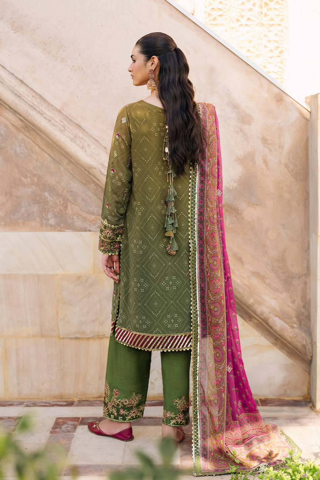Iznik | Bandhani Formals | UE-329 by Iznik - Designer Dress - Type: Ladies Clothes - Available at Libayah - 100% Original