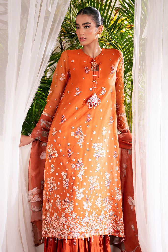 Cross Stitch | Luxe Atelier 24 | APRICOT DUSK by Cross Stitch - Designer Dress - Type: Ladies Clothes - Available at Libayah - 100% Original