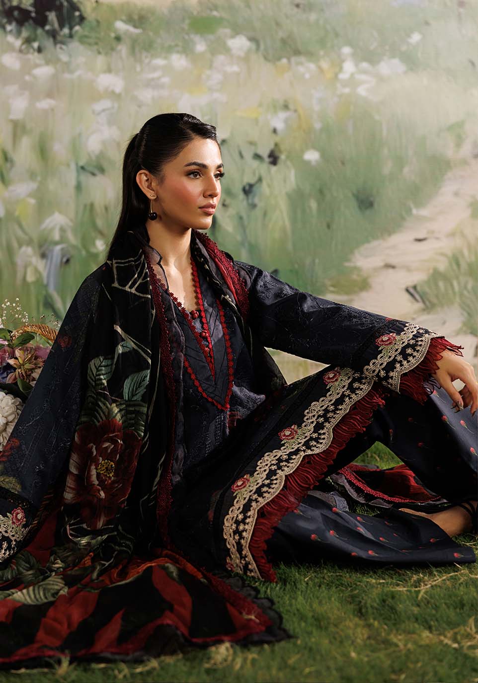 Zarqash | RimJhim The Moonsoon Edit 26 | BAHAR ZQ001 by Zarqash - Designer Dress  - Type : Ladies Clothes - Available at Libayah - 100% Original 