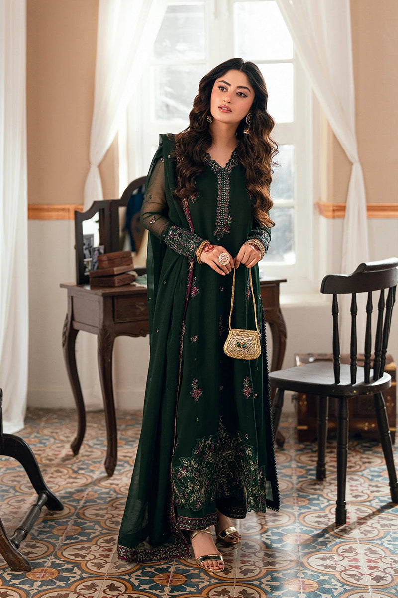 Azure | Eid Drop | Glimmer Green - by Libayah - Registered Vendor of : Azure - 100% Original Designer Dress