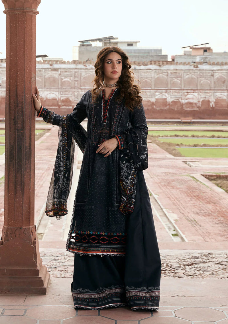 Kahf Premium | Prints Collection 26 | KPS-5A GUL-E-SIYAH - by Libayah - Registered Vendor of : Kahf Premium - 100% Original Designer Dress