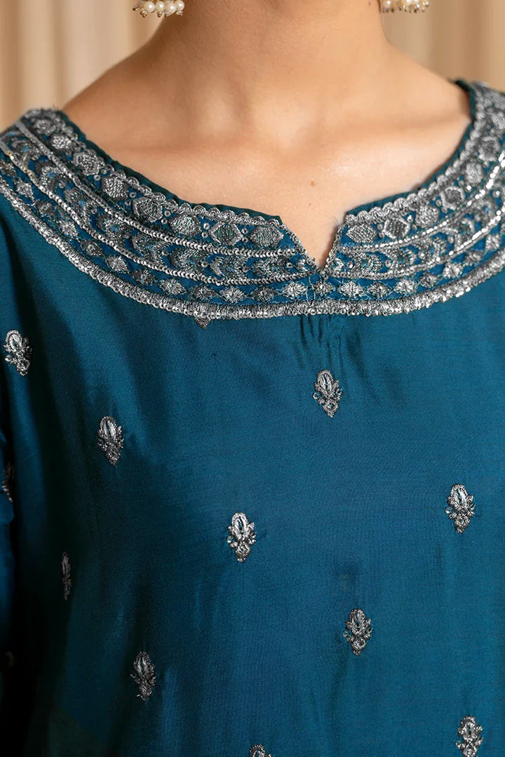 Ellena | Pret Dresses | 3-PC Stitched Embroidered Suit  815BLS by Ellena - Designer Dress  - Type : Ladies Clothes - Available at Libayah - 100% Original 