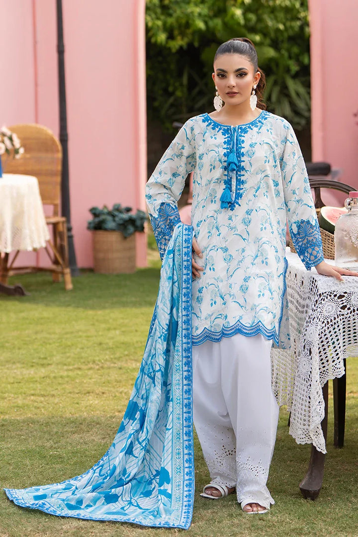Ellena | Pret Dresses | 3-PC Stitched Embroidered Suit  978WHS by Ellena - Designer Dress  - Type : Ladies Clothes - Available at Libayah - 100% Original 