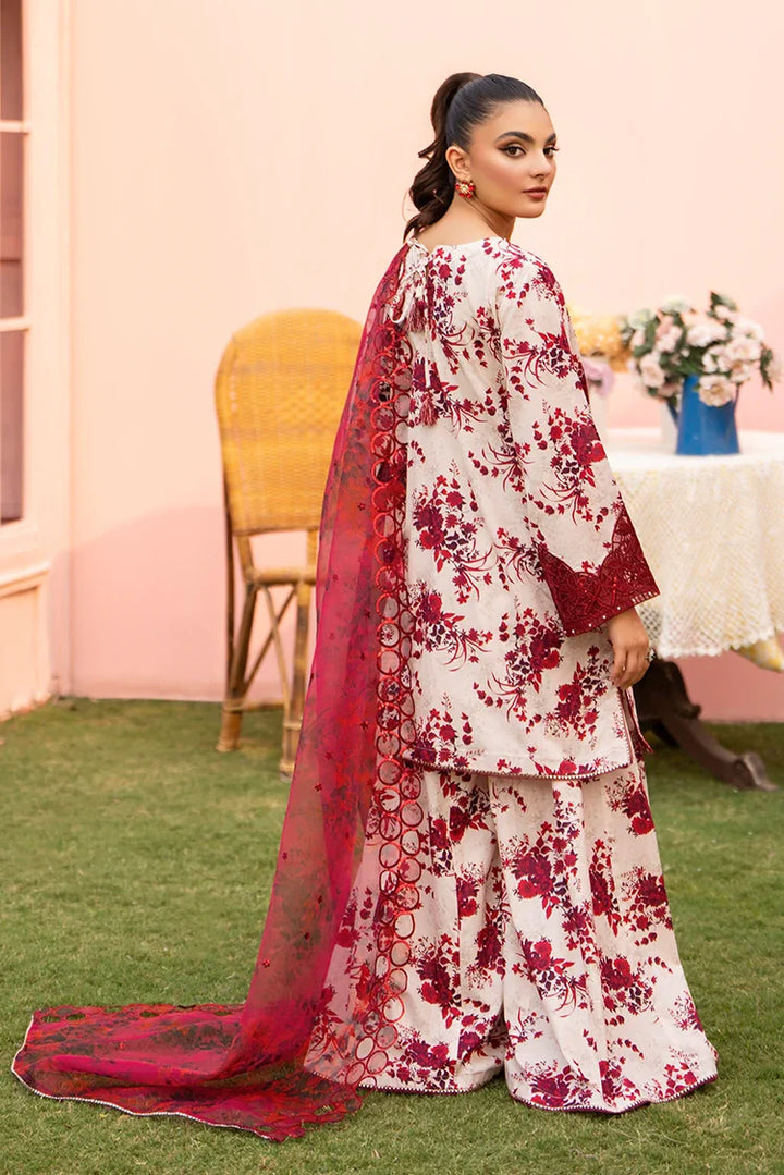 Ellena | Pret Dresses | 3-PC Stitched Embroidered Suit  982OWS by Ellena - Designer Dress  - Type : Ladies Clothes - Available at Libayah - 100% Original 