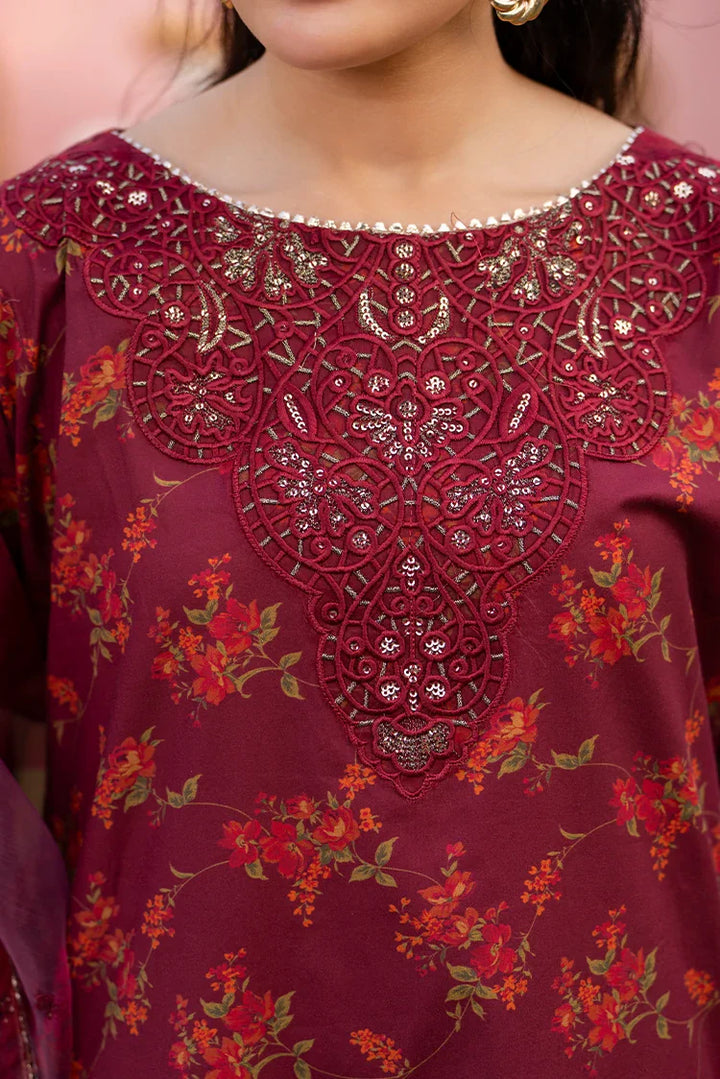 Ellena | Pret Dresses | 3-PC Stitched Embroidered Suit 994MRS by Ellena - Designer Dress  - Type : Ladies Clothes - Available at Libayah - 100% Original 