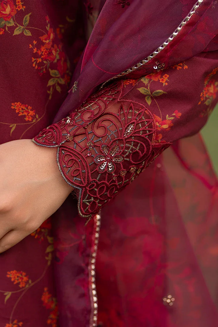 Ellena | Pret Dresses | 3-PC Stitched Embroidered Suit 994MRS by Ellena - Designer Dress  - Type : Ladies Clothes - Available at Libayah - 100% Original 