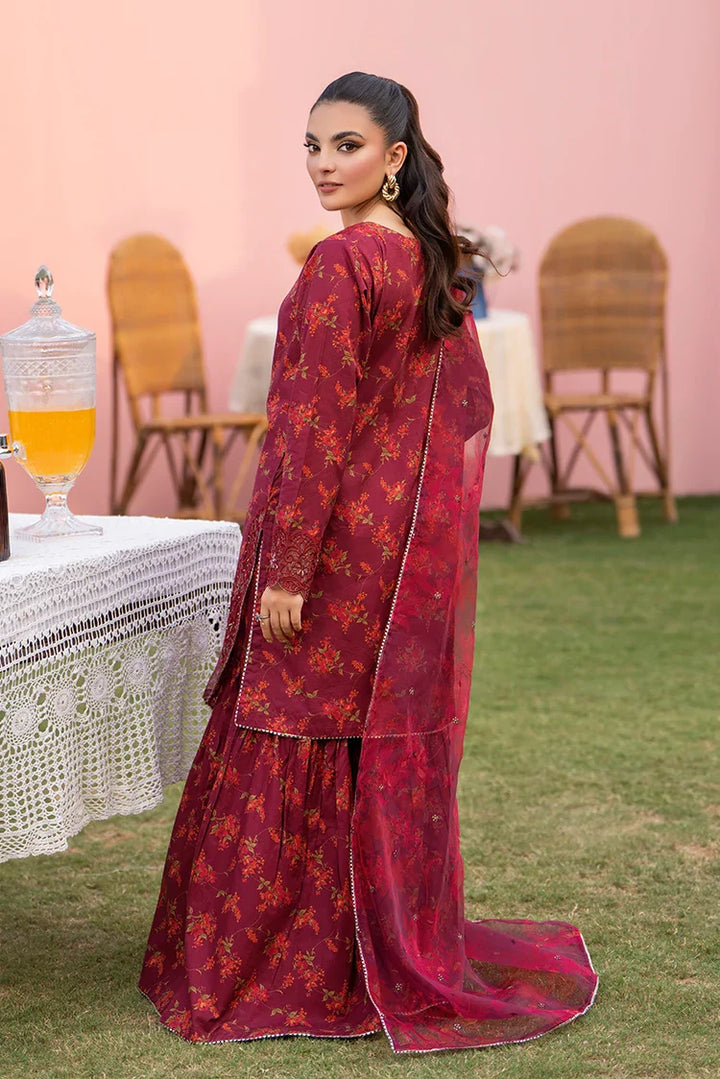 Ellena | Pret Dresses | 3-PC Stitched Embroidered Suit 994MRS by Ellena - Designer Dress  - Type : Ladies Clothes - Available at Libayah - 100% Original 