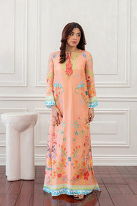 Mina Hasan | Eid ul Adha 26 | Coral Floral - by Libayah - Registered Vendor of : Mina Hasan - 100% Original Designer Dress