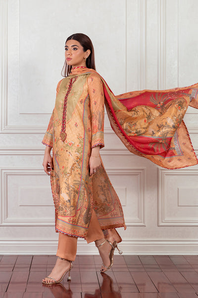 Mina Hasan | Eid ul Adha 26 | Mughal Chinoiserie - by Libayah - Registered Vendor of : Mina Hasan - 100% Original Designer Dress