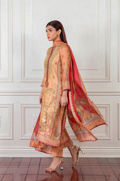 Mina Hasan | Eid ul Adha 26 | Mughal Chinoiserie - by Libayah - Registered Vendor of : Mina Hasan - 100% Original Designer Dress