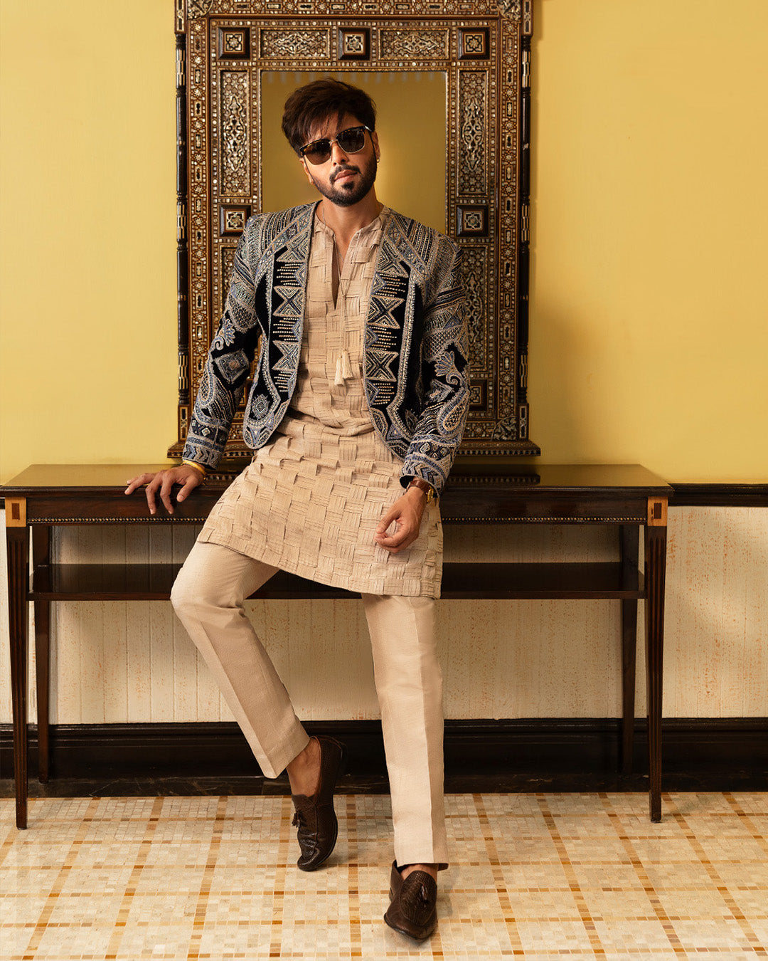 Pakistani Menswear | Faiza Saqlain | Rasik by Faiza Saqlain - Designer Dress - Type: MensWear - Available at Libayah - 100% Original