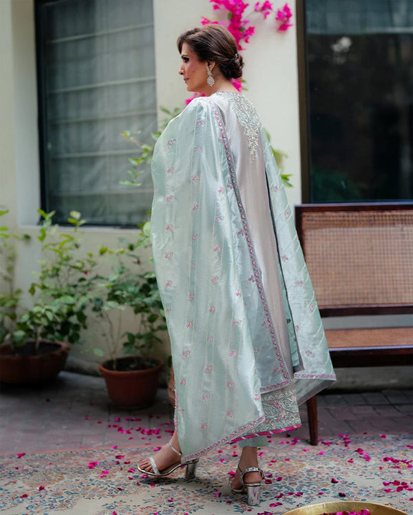 Mushq | Sunehri Lama Silk | Resham by Mushq - Designer Dress  - Type : Ladies Clothes - Available at Libayah - 100% Original 