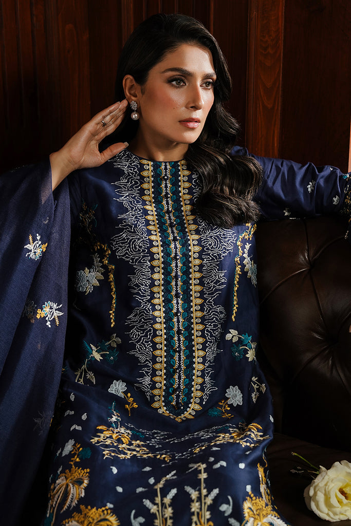 Cross Stitch | Satin De Luxe | CELESTIAL NAVY by Cross Stitch - Designer Dress - Type: Luxury - Available at Libayah - 100% Original