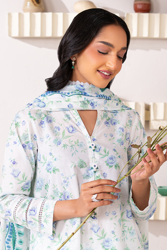Cross Stitch | Daily Wear | MAJESTIC WHITE by Cross Stitch - Designer Dress - Type: Casuals - Available at Libayah - 100% Original